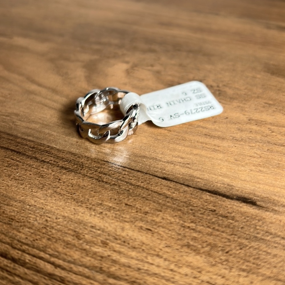 Chain Silver Ring - Picture 5 of 5